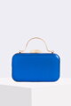 Elegantná kabelka do ruky v modrej farbe
